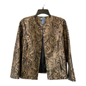 KORET Vintage jacket, paisley metallic gold, size M